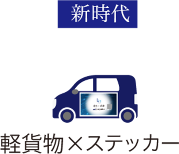軽貨物×ステッカー